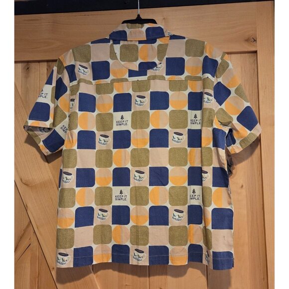 New! Jack & Sage Women’s L Retro Picnic Camp Shirt Keep It Simple Coffee Mug - Picture 2 of 14
